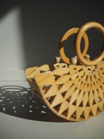 Selenite Wooden Handle Tote